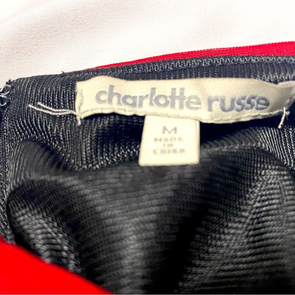 Red sparkle strapless dress! - Picture 3 of 3